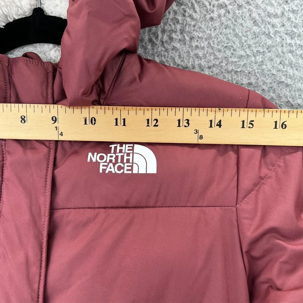 The North Face‎ Girls Down Jacket Hoodie Fleece Pink Size Large Full Zip